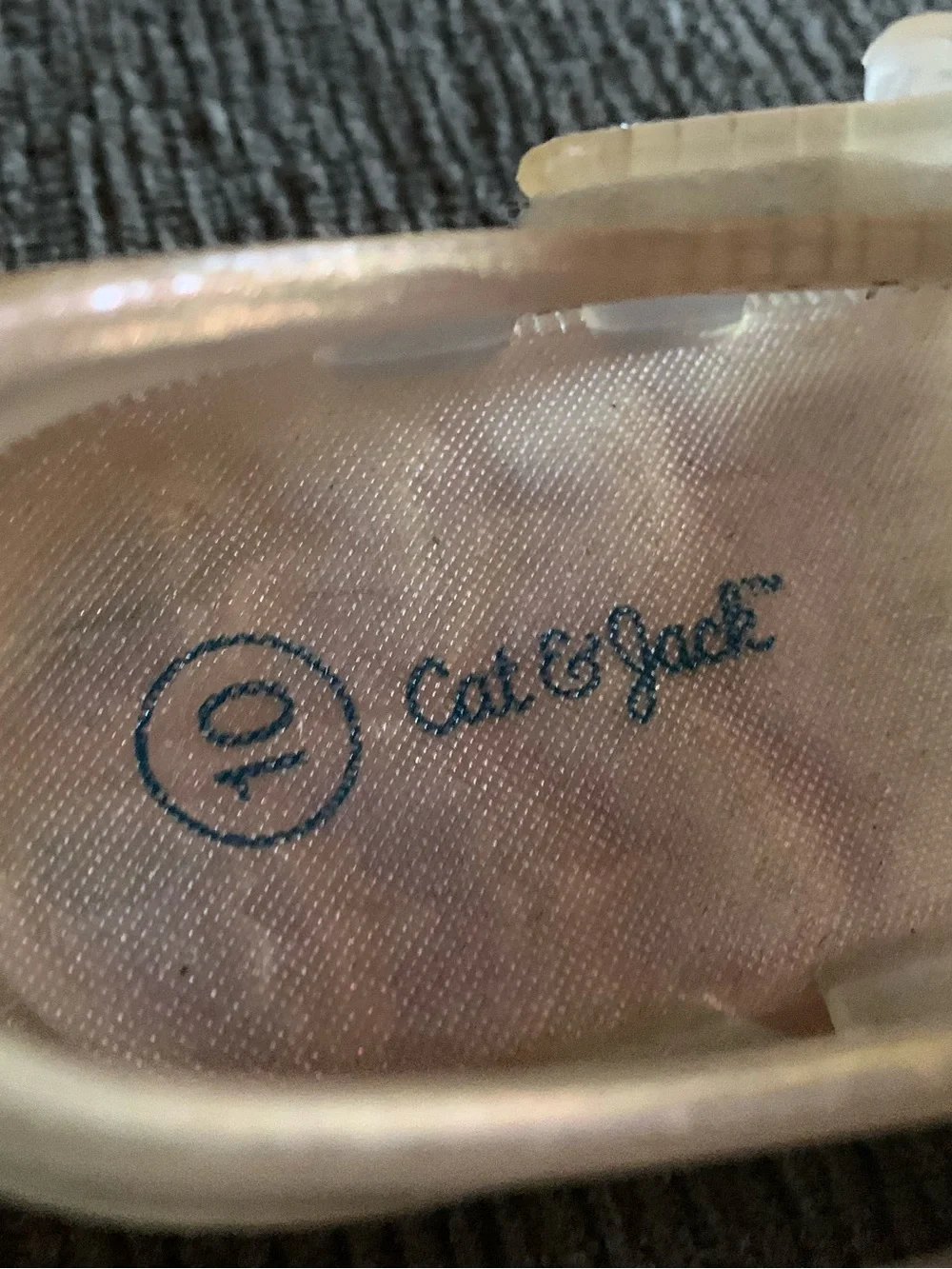 Cat & Jack Iridescent Pink Jelly Sandals